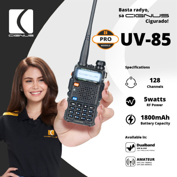 UV-85: Ultra-Power Handheld Transceiver by Cignus - Image 2