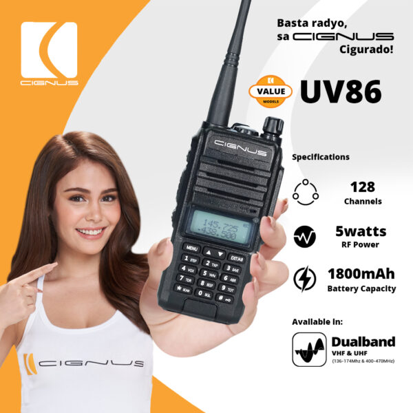 Cignus UV-86 Dual-Band 2 Way Radio: Seamless Communication Companion - Image 2