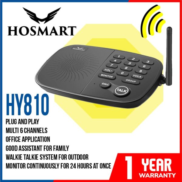 Hosmart HY810 6 Channel Wireless Intercom