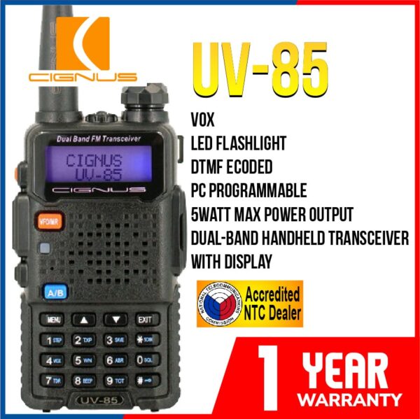 UV-85: Ultra-Power Handheld Transceiver by Cignus